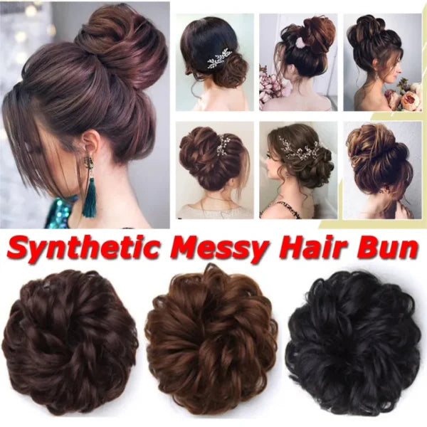 Premium Bun Hair Scrunchies Imported