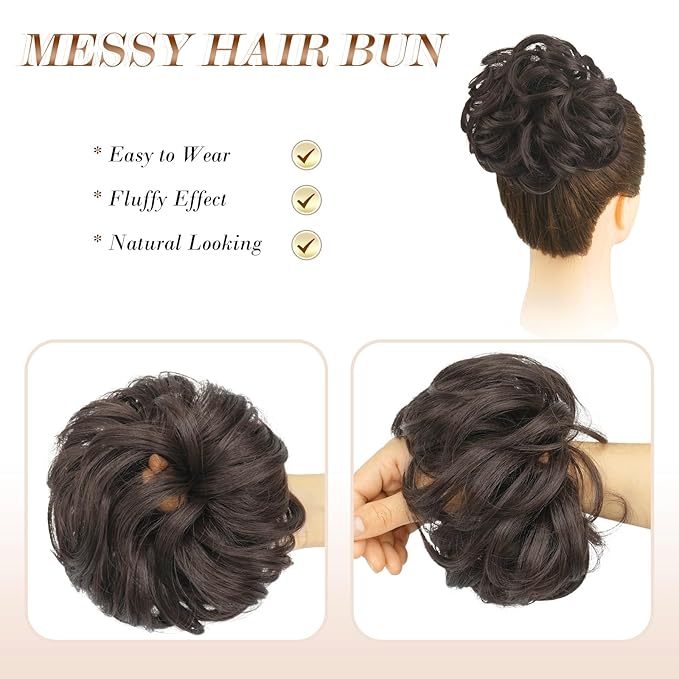 Premium Bun Hair Scrunchies Imported